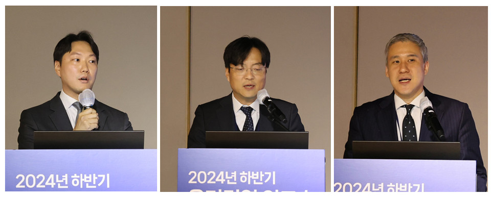 삼정회계법인 류수석 상무, 화우 박종철 변호사 , 김앤장 강한철 변호사(왼쪽부터)