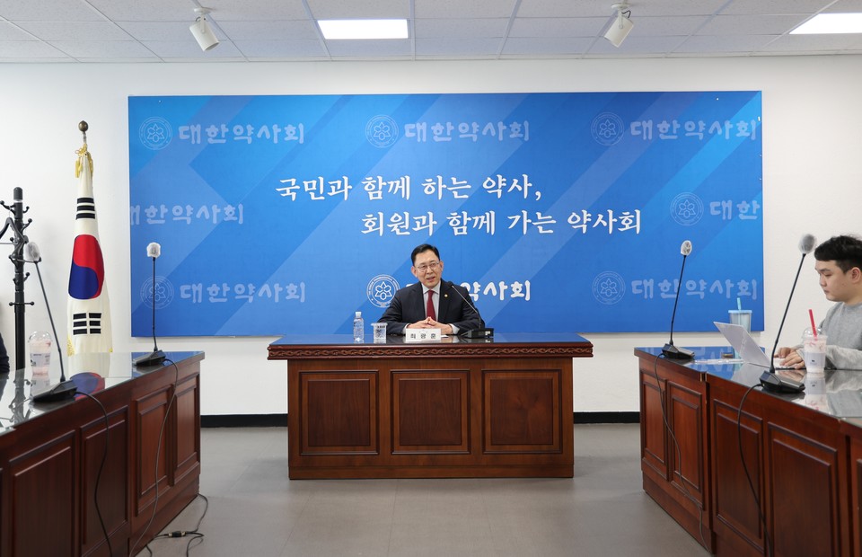 최광훈 회장 간담회 모습. 사진= 대한카지노 게임 종류회 제공