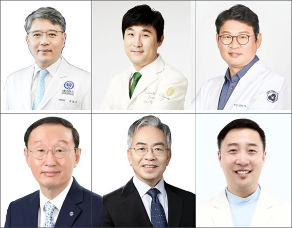 제48회 카지노 게임 사이트. (위 왼쪽부터 시계방향으로)의사평론가 구성욱 교수, 안건영‧유인상‧최주현 원장, 약사평론가 이상국‧한균희 교수). /사진=의학신문사.
