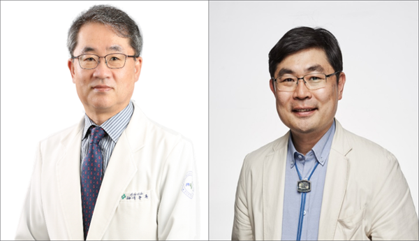 (왼쪽부터) 대한신장학회 신임 회장 양산부산대병원 신장내과 이수봉 바카라 찍어먹기 배팅, 차기 이사장 가톨릭대 은평성모병원 신장내과 최범순 바카라 찍어먹기 배팅