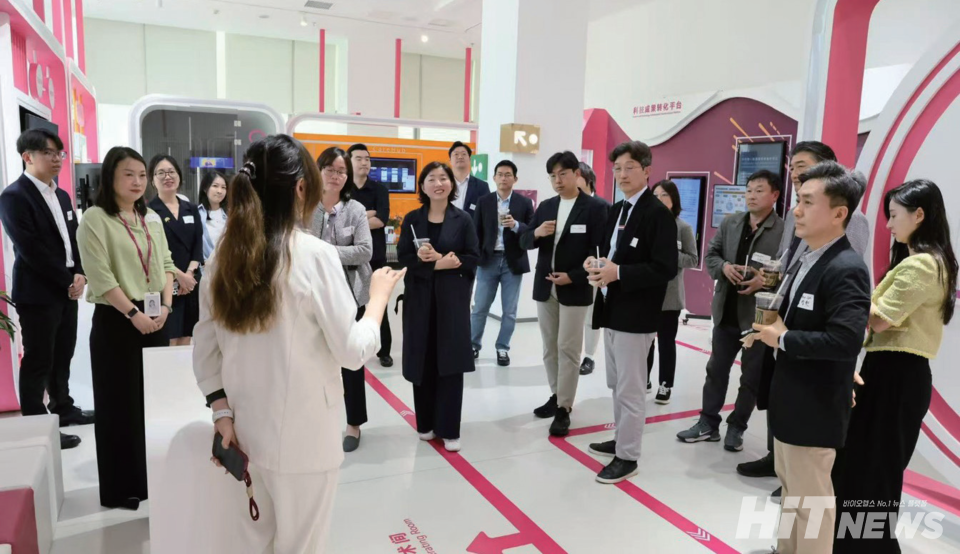 오픈 이노베이션 프로그램 'K-바이오익스프레스웨이' 피칭 선정기업 '우시 iCampus' 쇼룸 방문