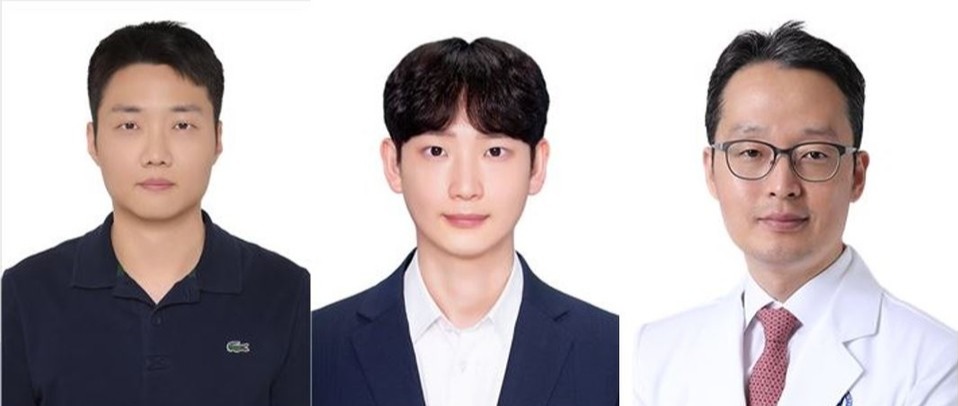 (왼쪽부터) 연세대 의과대학 약리학교실 이광섭 강사, 민준구 대학원생, 김형범 교수 / 사진=세브란스병원