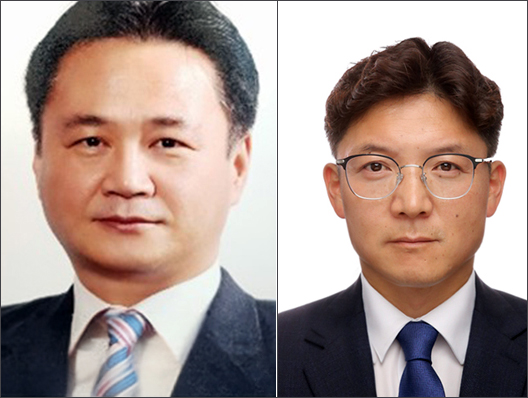 구자억 대표(왼쪽)와 심승식 상무보.
