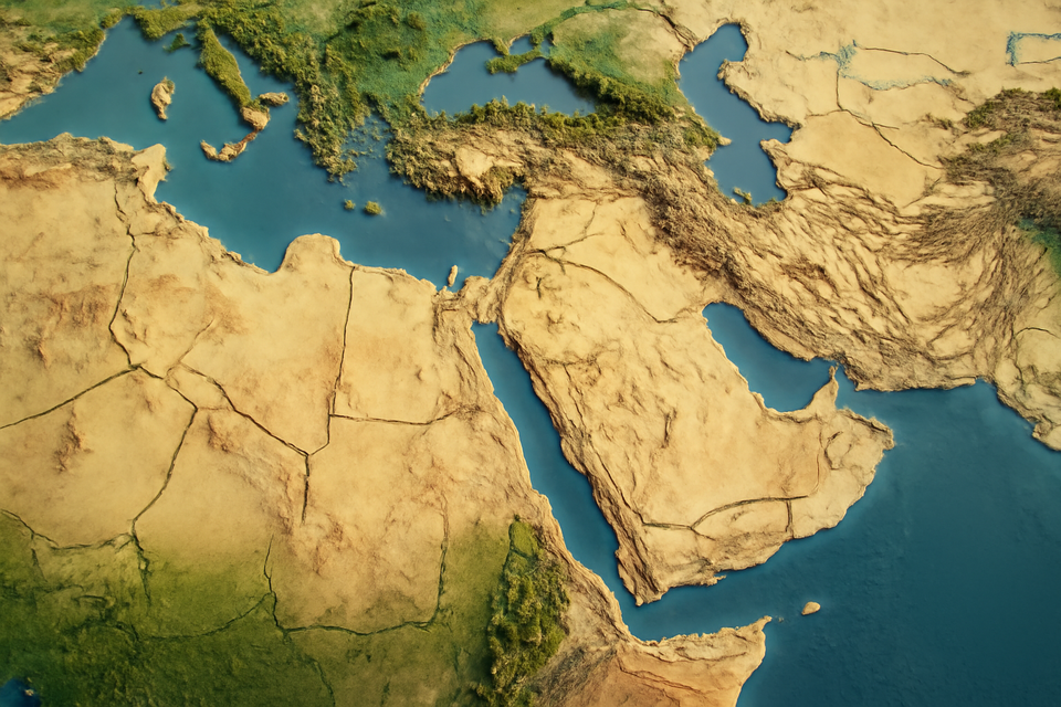 퍼플렉시티AI로 구현한 북아프리카와 중동 지도 모습=최선재 기자 작성 