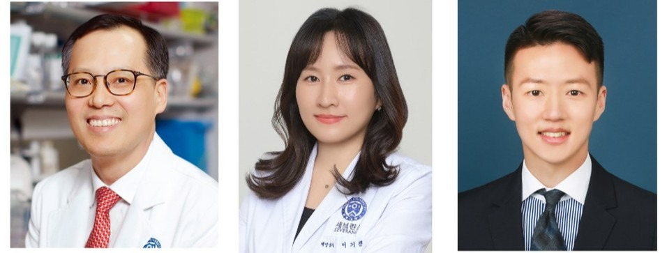 (왼쪽부터) 연세암병원 종양내과 조병철, 이기쁨 교수, 심주성 전공의 / 사진=세브란스병원