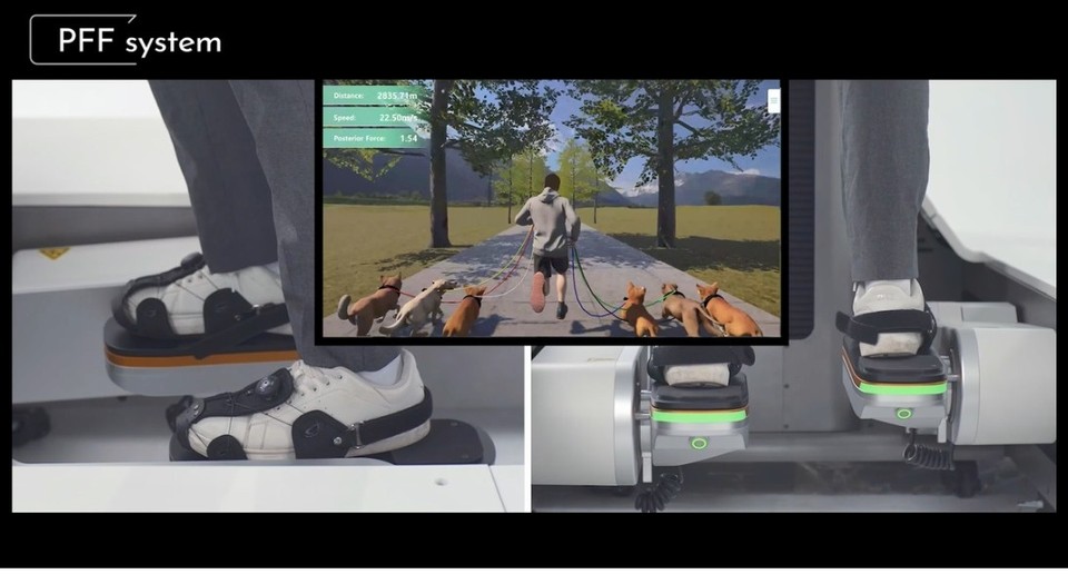 큐렉소 재활로봇 ‘모닝워크’의 VR 시스템/ 사진2 =큐렉소