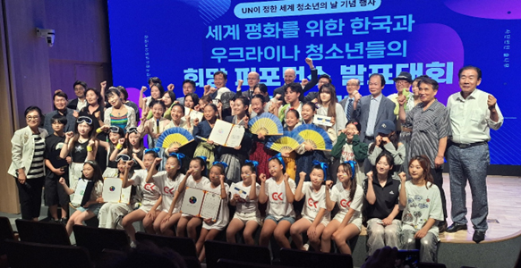 류형선 다산제약 대표이사가 청소년동아리연맹 이사장으로 행사에 참석했다. 사진=다산제약.