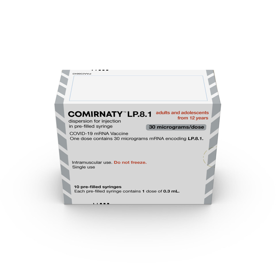 코미나티 엘피에이트원프리필드시린지 제품 / 사진=한국화이자제약