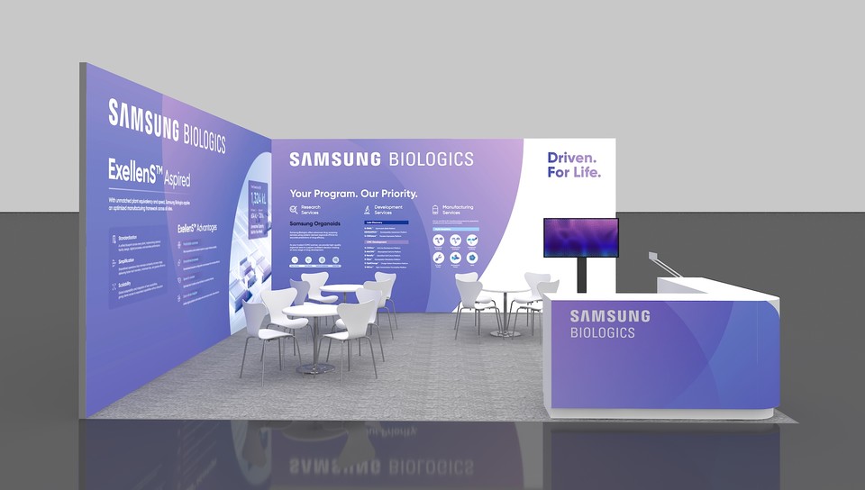 삼성바이오로직스 단독 부스 이미지 / 사진=삼성바이오로직스
