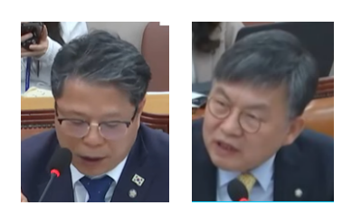 왼쪽부터 서영석 의원, 김윤 의원