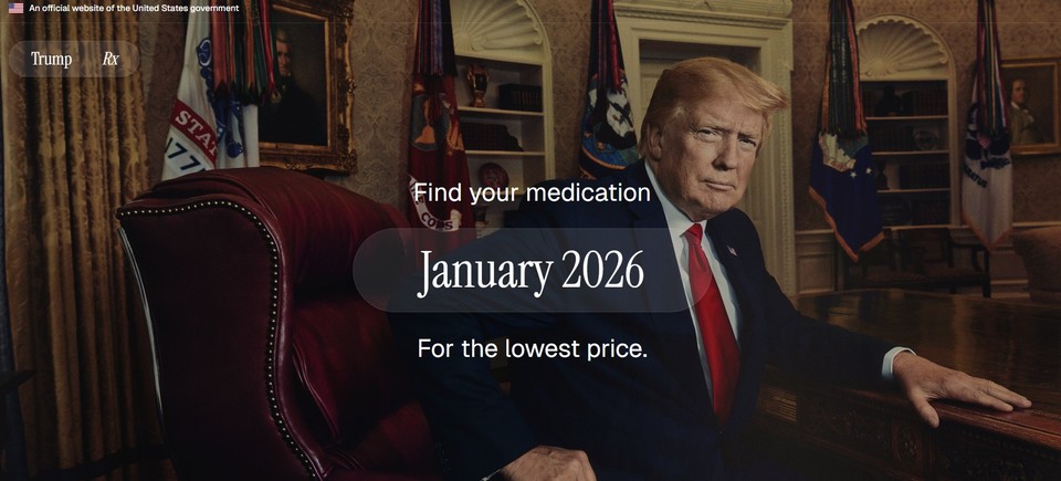 TrumpRX.gov 웹사이트 화면
