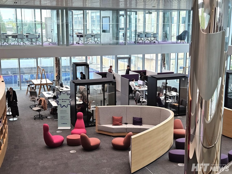 Office space inside the Merck Innovation Center