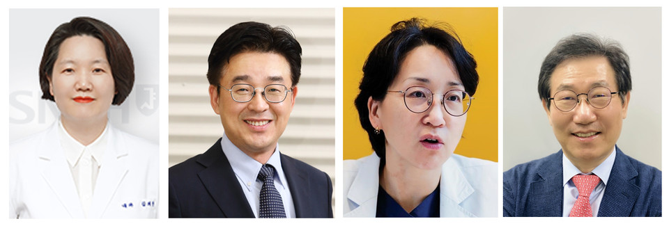 보건복지부 장관 표창 수상자, 분당서울대병원 김지현 교수, 한국로슈진단 윤무환 전무, 고려대안암병원 이수현 교수, 하플사이언스 최학배 대표(왼쪽부터)