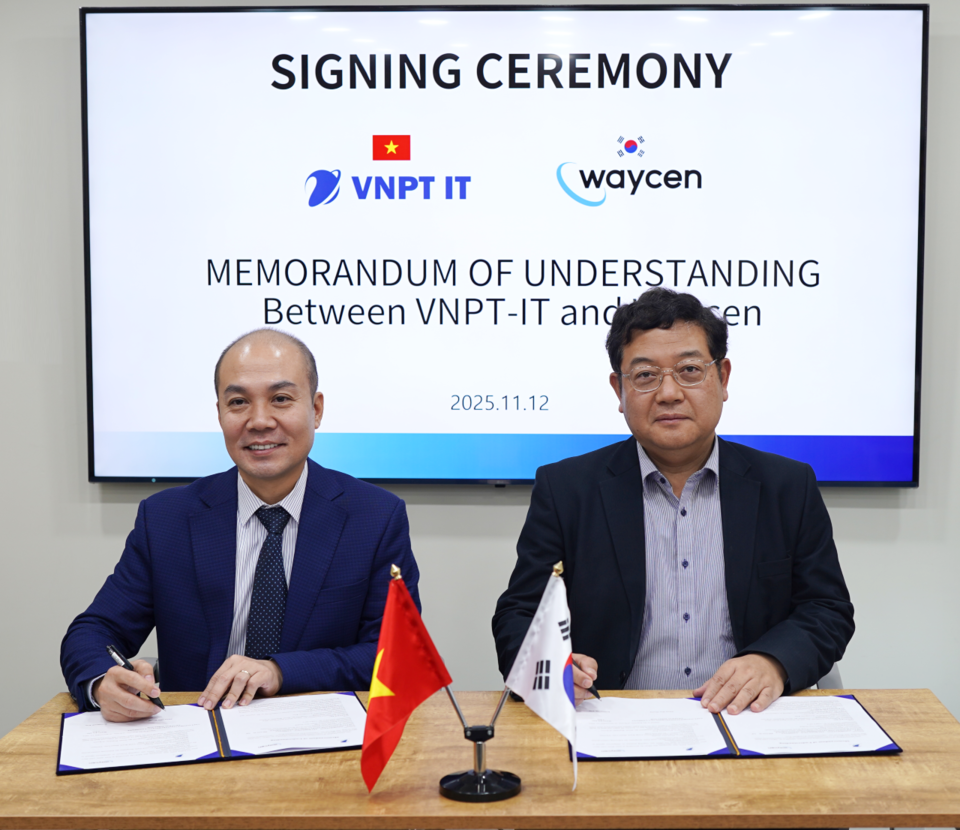 (왼쪽부터) 호앙 VNPT IT 대표, 김경남 웨이센 대표