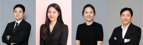 (왼쪽부터) 입셀 남유준 박사(제1저자), 박나래 박사(제1저자), 가톨릭대학교 임예리 교수(교신저자), 주지현 교수(교신저자)