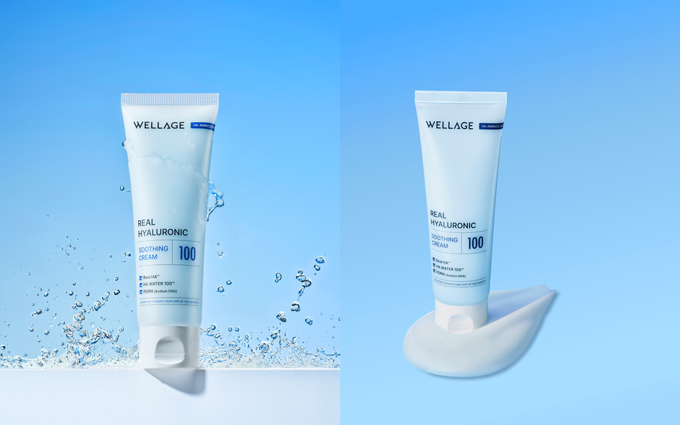 웰라쥬 '리얼 히알루로닉 수딩 크림 제품. 사진=휴젤 제공