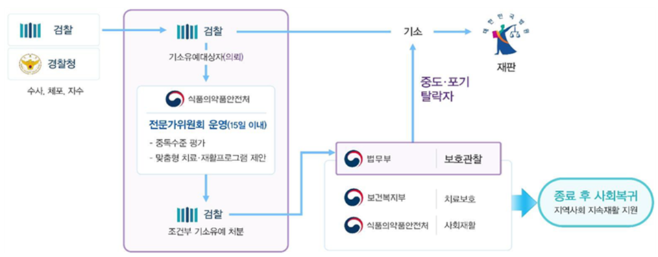 참여조건부 기소유예 조직도