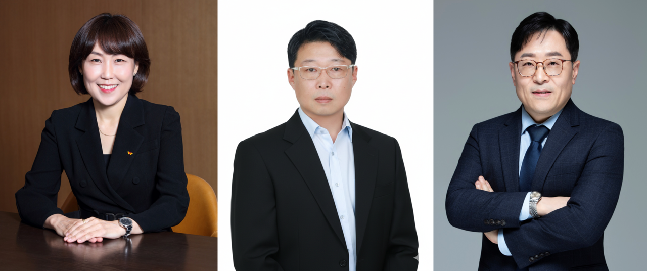 (왼쪽부터) 신규 SK바이오사이언스 최고운영책임자 박진선 마케팅&사업개발 본부장, 신임 이상윤 L HOUSE 공장장/Bio연구본부장, 이범한 QE 실장. / 사진=SK바이오사이언스 제공. 
