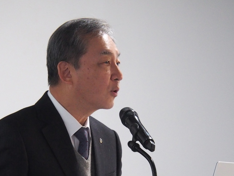 김열홍 유한양행 사장. 사진=이우진 기자.