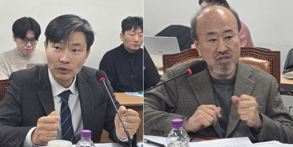 식약처 정현철 과장(왼쪽)과 의약품규제과학센터 이재현 센터장.