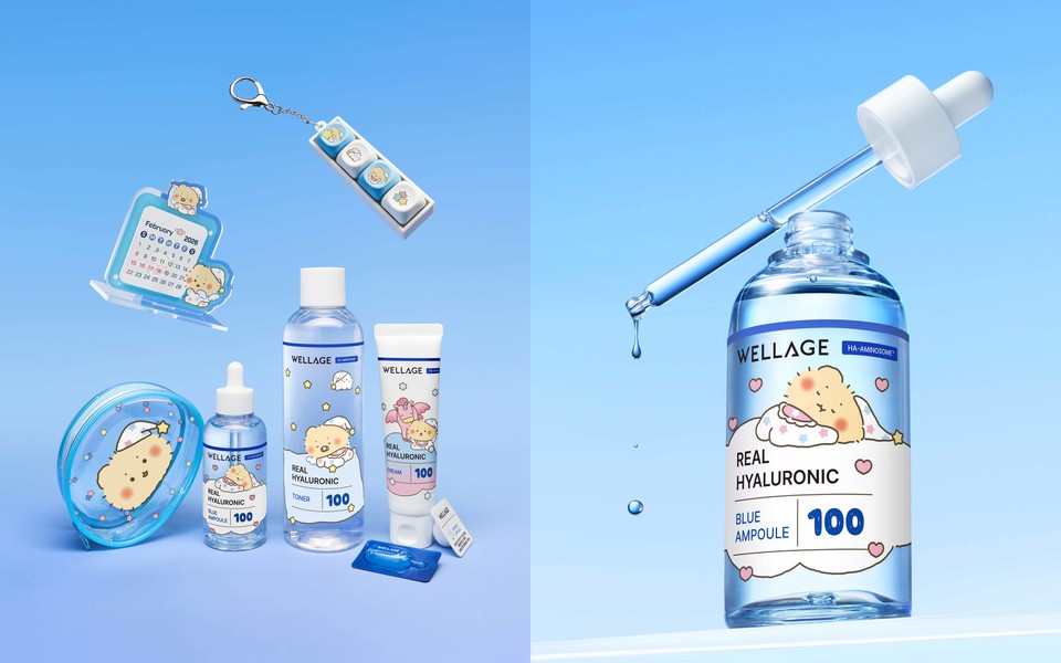 웰라쥬가 내달 올리브영과 망그러진 곰의 컬래버레이션에 참여한다. 사진=휴젤 제공