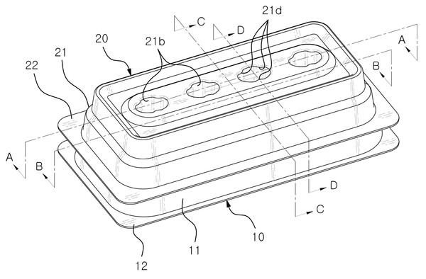 래피젠이 등록한 '체외진단 검체필터용 케이스' 도안 / 출처=지식재산처 키프리스.