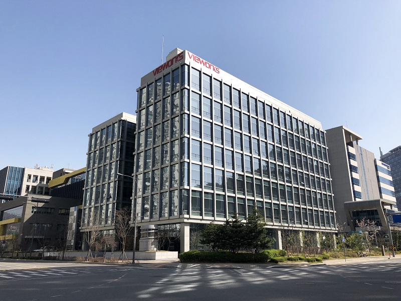 뷰웍스 평촌 사옥 전경. 사진=뷰웍스 제공