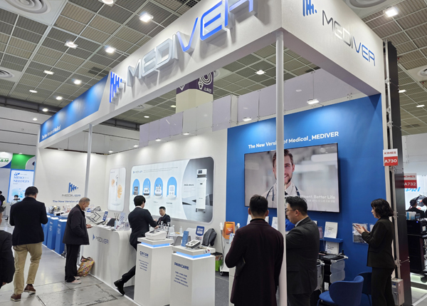 2026 KIMES에 차린 부스. 사진=메디버 제공.