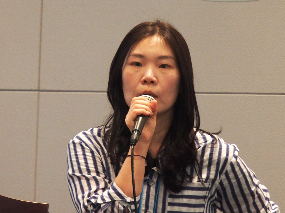 김태율 본부장이 제약바이오 분야 등대공장을 설명하고 있다. 사진=이우진 기자.