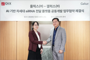 올릭스·갤럭스, AI 기반 siRNA 전달 플랫폼 공동 개발 협력